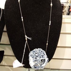 Denim necklace